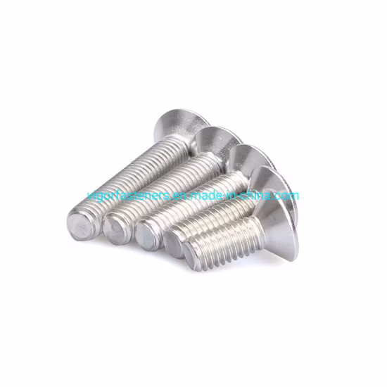 Vis à tête fraisée à six pans creux en acier inoxydable DIN7991, vis à tête plate à six pans creux, boulons Allen en acier allié Csk