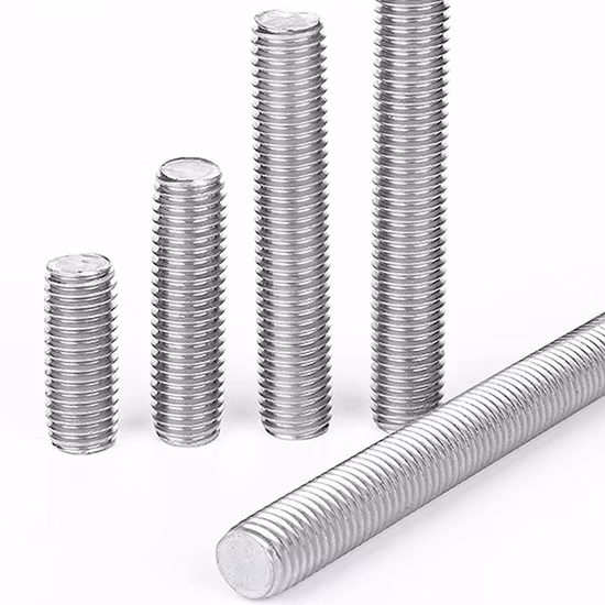 Goujon DIN975 barre filetée en acier inoxydable 316 barre de goujon 304 tige filetée complète